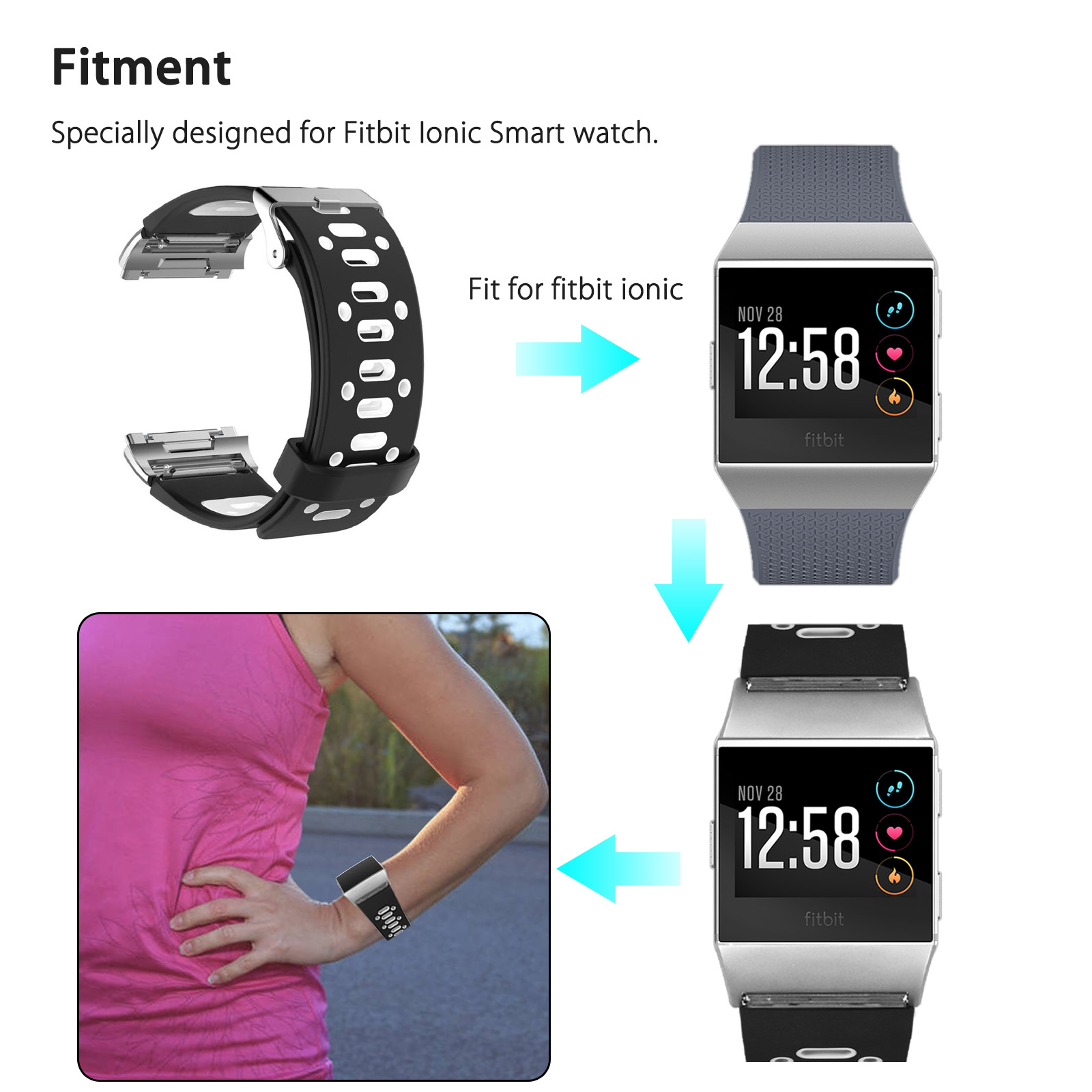 walmart fitbit ionic bands