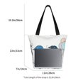 thumbnail image 3 of Pofeuu Snow Gnome for Winter Print Women Fashion Shoulder Handbags Top Handle Satchel Bags Tote Shoulder Shopping Bag Stylish Canvas Tote Bag, 3 of 6