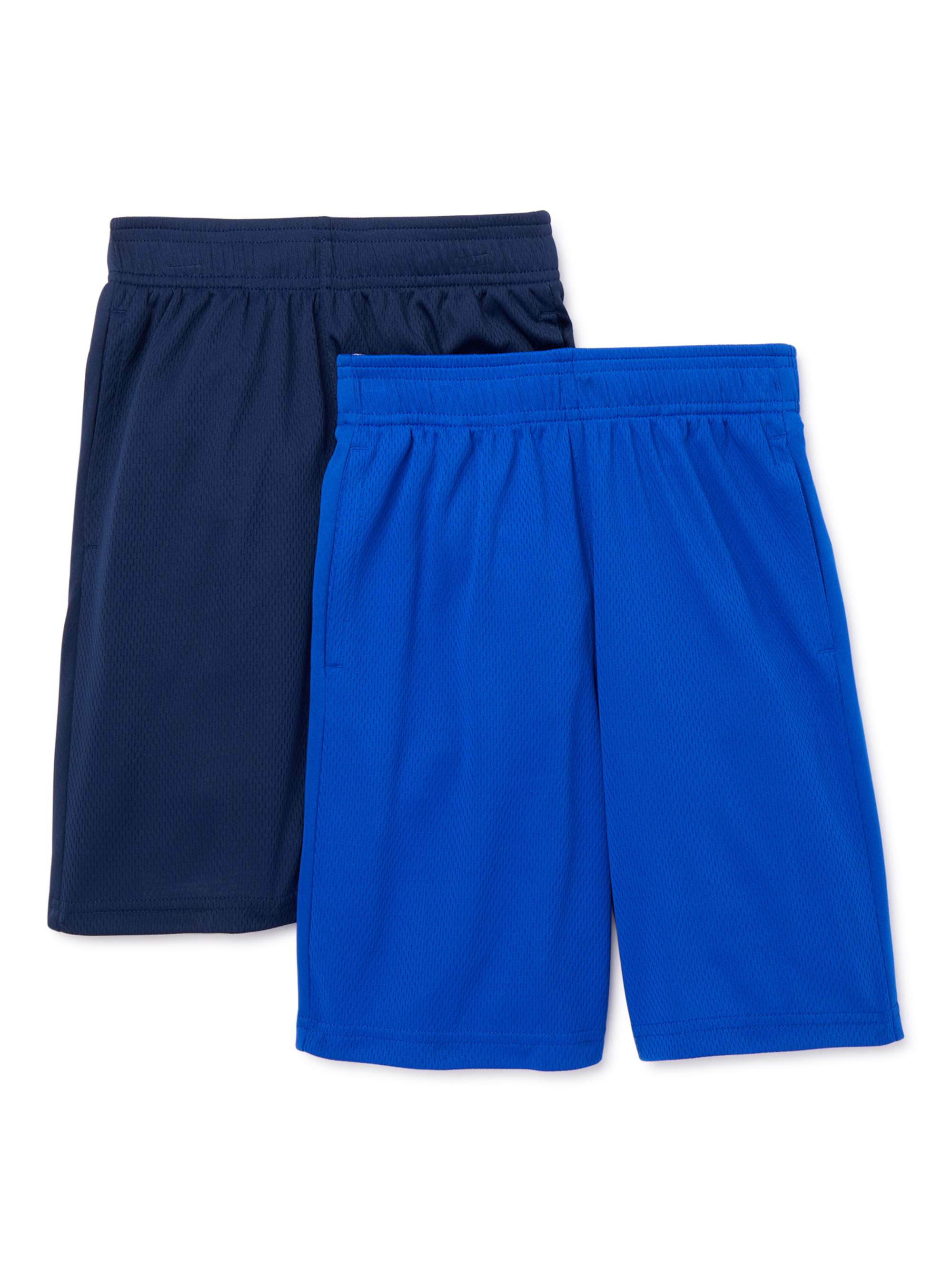 Athletic Works - Athletic Works Boys Core DriWorks 2-Pack Shorts, Sizes ...