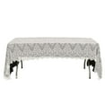 thumbnail image 2 of Efavormart 120"x60" Ivory Premium Lace Rectangle Tablecloth Vintage Rustic Decor With Scalloped Frill Edges, 2 of 3