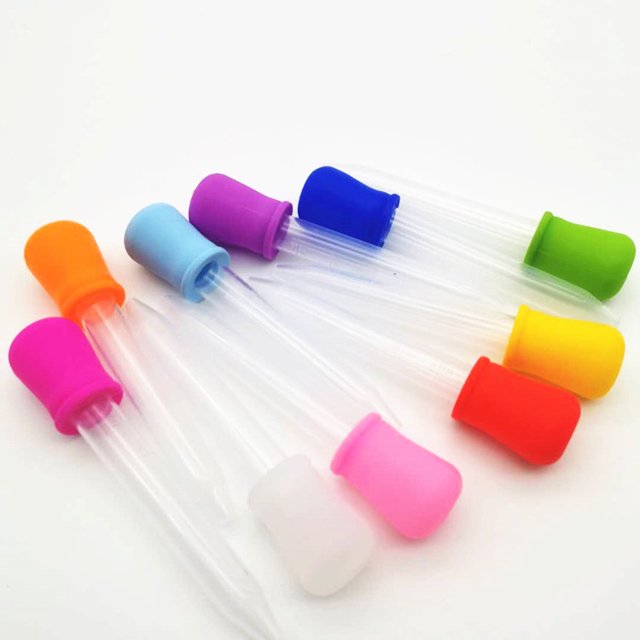 10 Uds. Cuentagotas líquidos, pipetas de silicona y plástico, cuentagotas de transferencia con punta de bombilla para aceite de caramelo, cocina, fabricación de gomitas para niños ShuxiuWang 1327533082815