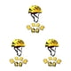 thumbnail image 4 of Juego de casco con ruedas Bearachild para niños con rodillera y codera ajustables color Amarillo, 4 of 6