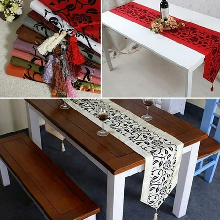

Taluosi Retro Flower Tablecloth Dining Table Cover Mat Home Kitchen Wedding Party Decor