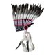 thumbnail image 2 of Tocado indio,Sombrero indio Tocado de plumas artificiales,Tocado de plumas para escenario Disfraces Fiesta Cosplay,Graduación Diadema Festival Disfraz,Sombreros Adultos Niños Banda, 2 of 8