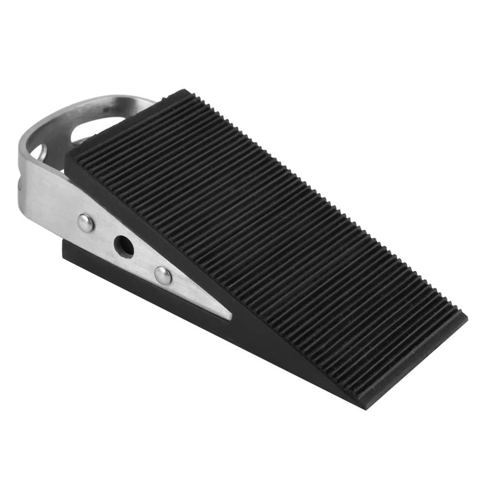 Tebru Door Stop Wedge , 2pcs Stainless Steel Rubber Door Stop Safety Protector Door Stop Wedge