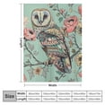 thumbnail image 4 of Shiartex  Cute Owl Blanket Gifts for Adult Women &amp; Mom Bed for Living Room Bedding Couch Soft Warm Lightweight Cozy Throw Owls Sitting on The Branches Blankets Mother's Day Christmas Decor  White, 4 of 6