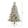 thumbnail image 2 of Nearly Natural 8ft. Flocked West Virginia Spruce Artificial Christmas Tree with 600 Clear Lights and 1856 Bendable Branches, 2 of 10