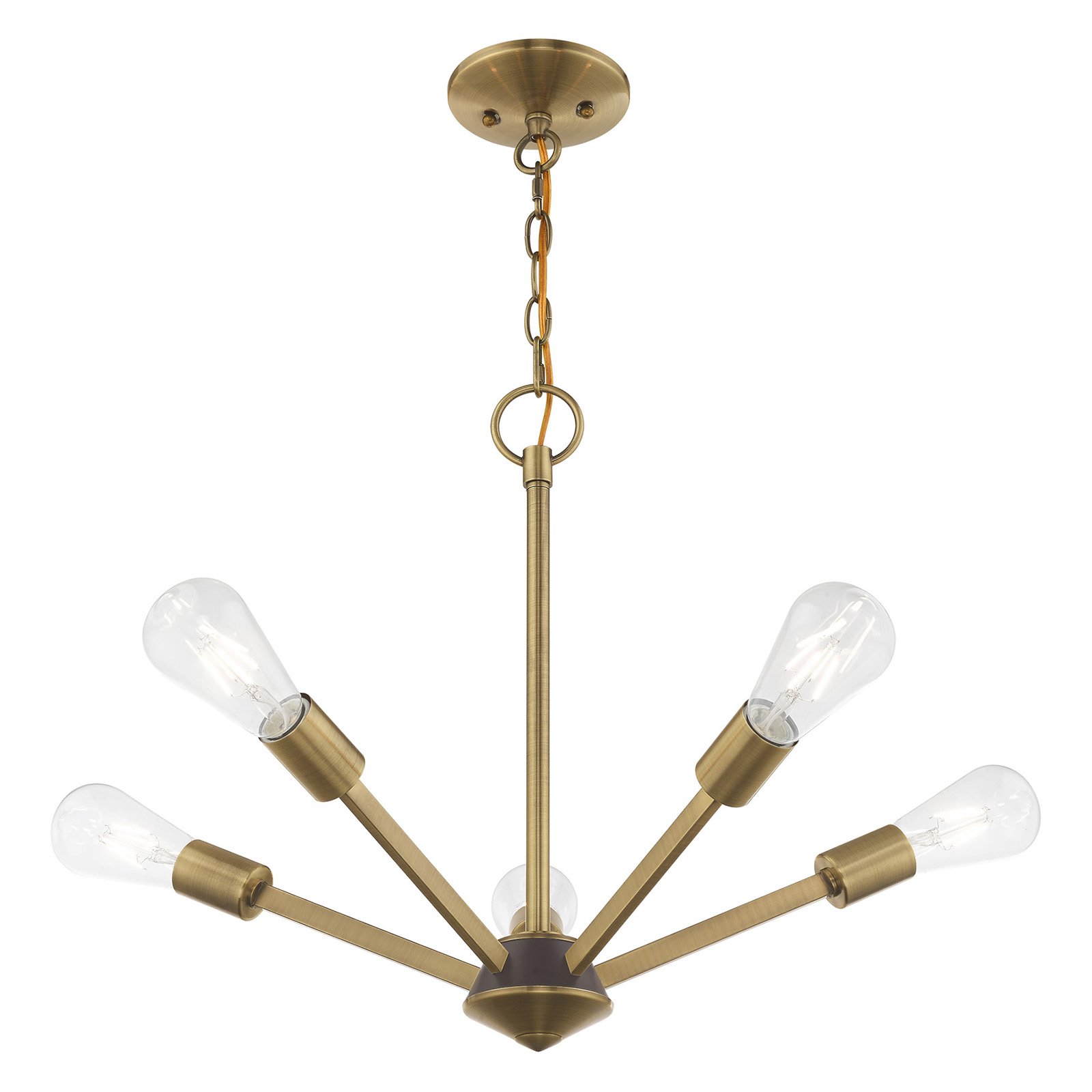 Livex Lighting - Prague - Five Light Chandelier - 19.5 Inches wide by 18 Inches - image 4 of 11