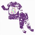 thumbnail image 2 of CAUYDY Boys Girls Halloween Pajamas Graphic Long Sleeve Pant Sets Pjs Kids Holiday Sleepwear,6Y, 2 of 8