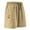 #Khaki, variant on DPTALR George Men's Casual Cargo Shorts, Elastic Waist with Drawstring, Sweat Shorts for Gym Workout & Jogging #Army Green Big and Tall Men XL