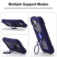 thumbnail image 5 of ELEHOLD Rugged Case for iPhone 16e 2025, with 360° Rotation Ring Stand, Military Grade Drop Shockproof Protection Full Body Heavy Duty Case for iPhone 16e 2025,Darkpurple, 5 of 5