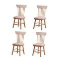 thumbnail image 3 of WHAMVOX 4 Pcs Miniature Chair Wood Micro Design Photograph Layout Props for Family, 3 of 8
