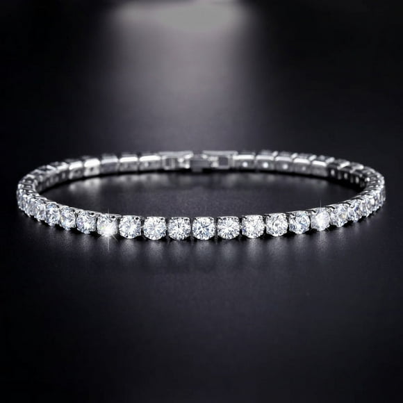 4.0mm Zircon Tennis Bracelet Unisex Fashion Simple Bracelet Jewelry
