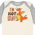 thumbnail image 4 of Inktastic I'm Hot Stuff- Cute Dragon Boys or Girls Long Sleeve Baby Bodysuit, 4 of 5