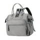 thumbnail image 3 of Bolsa de pañales para mamá, elegante bolso de transporte, bolsa de pañales multifuncional para bebés Gris, 3 of 9