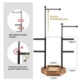 thumbnail image 3 of Sfugno Jewelry Organizer Stand, 6 Tier Jewelry Holder with Adjustable Height Organizer for Display & Storage for Earrings Ring Bracelet and NecklaceRustic Brown, 3 of 6