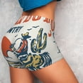 thumbnail image 4 of Balery Cowboy Rising Horse Pantalones cortos de entrenamiento estampados para mujer, sin costuras, ajustados, para gimnasio, yoga, correr, deportes, ejercicio activo, fitness.-Small, 4 of 8