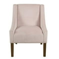 thumbnail image 3 of HomePop Fauteuil d'Appoint Moderne à Accoudoirs en Arc, Velours Rose, 3 of 5