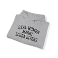 thumbnail image 4 of Scuba Diver Wife Husband Wedding Hoodie, Gifts, Hooded Sweatshirt, 4 of 4