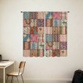 thumbnail image 3 of Curtains, Patchwork Pattern Window Drapes For Living Room And Bedroom,Curtains For Home Decor,100Cm, 3 of 3