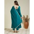 thumbnail image 2 of MOKOSH Women's Silk Anarkali & Pant with Dupatta Set - Indian Ethnic Traditional Wear Anarkali Kurta Set, 2 of 8
