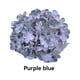 thumbnail image 5 of Advancent Cabezas de flores artificiales versátiles de seda del arte de la hortensia para el mantenimiento bajo elegante interior o al aire Kits de decoración para fiestas Púrpura+Azul, 5 of 6