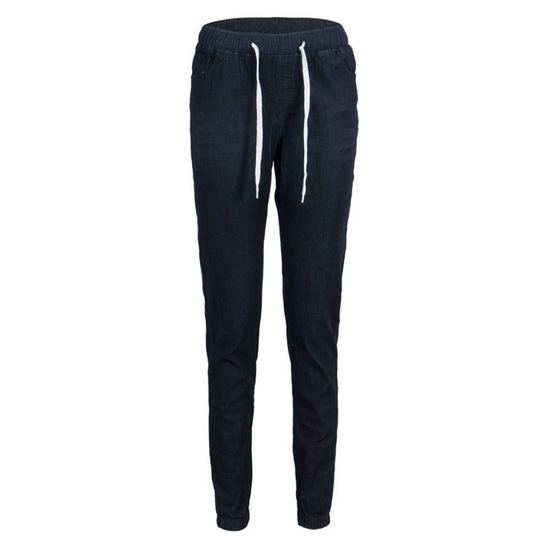 Walmart elastic cheap waist jeans