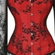 thumbnail image 5 of Corsés de mujer para mujer Corsé de princesa Encaje Mangas fruncidas Elegante Overbust Corset Fridja nalpqowj6150, 5 of 6