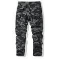 thumbnail image 4 of Homeyce Military Work Pants for Men Waterproof Durable Ripstop Military Camo Pants Elastic Waist Breathable Military Hiking Pants Multi Pockets Construction Carpenter Athletic Joggers,Gray XL, 4 of 4