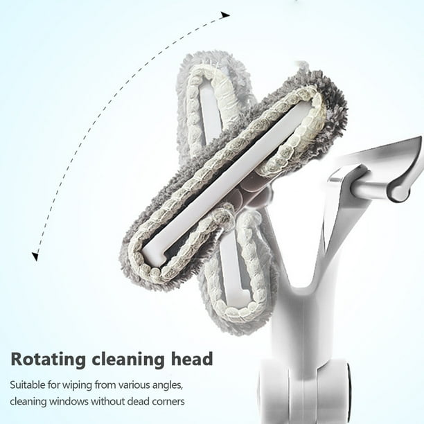 Cepillo De Limpieza De Ventanas Limpiador de doble cara, varilla de lavado de vidrio, limpiaparabrisas para herramientas de limpieza de cocina Wdftyju Libre de BPA