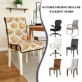 thumbnail image 5 of TSOVTHRID Rose Floral Print Dining Chair Seat Covers Quilted Soft Stain Resistant Armless Chair Covers Stretch Seat Cushion Slipcovers with Detachable Strap, Set of 1, 5 of 7