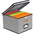 thumbnail image 1 of 1pcs File Organizer Box With Lid, Hanging File Folders Letter Size, Collapsible Document Organizer - Jxlgv, 1 of 5