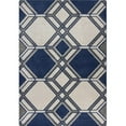 thumbnail image 1 of HomeRoots 352982 7 ft. 7 in. x 10 ft. 10 in. UV-Treated Polypropylene Ivory & Denim Area Rug, 1 of 1