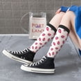 thumbnail image 3 of Lsque Hand Drawn Strawberry Printed Crew Socks Men's Women's LightWeight Thin Casual Calf Socks ,Knee High Socks,Cotton Socks, 3 of 9