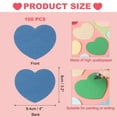 thumbnail image 2 of Uxcell 100 Pcs Recortes en Forma de Corazón 4 x 3.2" Tarjetas de Papel en Forma de Corazón para Manualidades del Día de San Valentín Azul Claro, 2 of 6