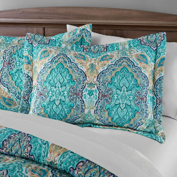 Mainstays Multicolor Paisley King Sham 1 Count Walmart Com Walmart Com