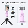thumbnail image 4 of Auto Face Tracking Tripod, No App Required, 360° Rotation Face Body Phone Camera Mount Smart Shooting Phone Tracking Holder for Live Vlog Streaming Video, Rechargeable Battery, 4 of 9