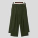 thumbnail image 3 of INCERUN 2024 Pantalones nuevos de estilo coreano para hombre, diseño plisado en capas, pantalones casuales, de moda, holgados, de pierna ancha, largos, S-5XL, 3 of 5