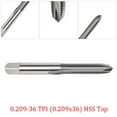 thumbnail image 3 of 0.209-36 TPI (0.209x36) HSS Tap with Case - Valve Stem Thread, 3 of 11