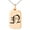Rose, variant on Stainless Steel Letter N Initial Old English Monogram Engraved Small Rectangle Dog Tag Charm Pendant Necklace