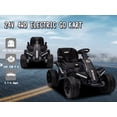 thumbnail image 3 of FINITO Kids Ride On UTV 24V with 4 EVA Wheels Electric Powered Off-road Vehicle Toy with Remote Control for Boys Girls Age 3+ Adjustable Seat, Black, 3 of 12