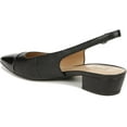 thumbnail image 4 of Naturalizer Women's Banks Slingback Pumps Black Leather Toe Cap 10M, 4 of 5