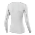 thumbnail image 3 of Women Gym Fitness Yoga Tops Compression Sports Long Sleeve Shirt Tops Running Tees Tops, 3 of 6