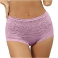 thumbnail image 2 of Xysaqa Sexy Underwear for Women Floral Lace Boy Shorts Underwear Stretch Boxers Briefs Cotton High Waisted Ladies Panties, 2 of 5
