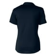 thumbnail image 3 of Women's Cutter & Buck Navy Detroit Tigers Eco Textured Stretch Recycled Polo, 3 of 3