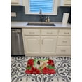 thumbnail image 3 of Pekingese Poinsettas Machine Washable Memory Foam Mat, 3 of 4