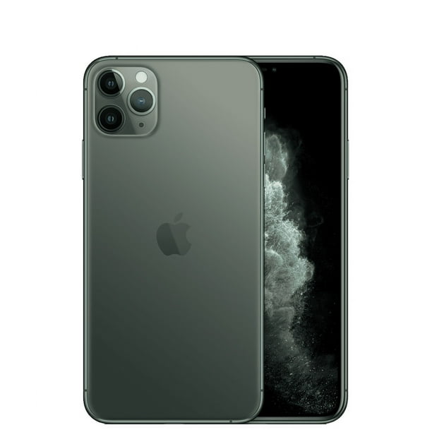Apple iPhone 11 Pro Max , Completamente Desbloqueado, 256 GB, Color Verde (Reacondicionado)