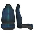 thumbnail image 4 of KAKALAD Blue steel plate texture Car Seat Covers Set Vehicle Front Seats Protector 2 Pcs, 4 of 9