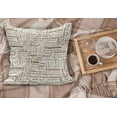 thumbnail image 2 of Modern Fluffy Throw Pillow Cushion Cover, Coffee Themed Words Macchiato Mocha Americano Breve Dessert Graphic, Decorative Square Accent Pillow Case, 18" x 18", Umber and Cream, by Ambesonne, 2 of 5