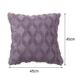 thumbnail image 5 of Joernso Throw Pillow Cover Geometric Tear Resistant Plush Solid Color Simple Style Cushion Case for Bedroom, 5 of 8
